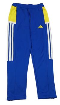 Modro-žluté sportovní tepláky Adidas