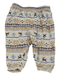 Šedo-béžové tepláky s norským vzorem George