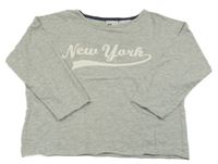 Sivé pyžamové tričko s nápisom H&M