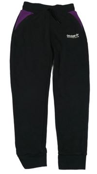 Čierno-fialové tepláky Adidas