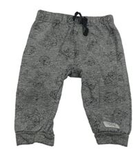 Tmavosivé melírované tepláky s Tazem