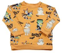 Oranžová mikina s Bluey