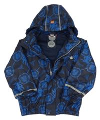 Tmavomodro-modrá nepromokavá bunda s kapucí - Lego Ninjago