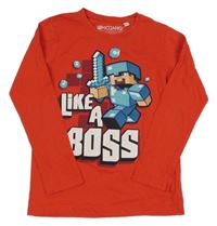 Červené triko - Minecraft