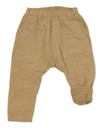 Béžové podšité manšestráky H&M