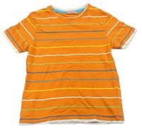 Oranžové tričko s prúžkami Berti