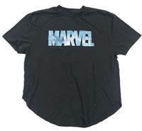 Tmavosivé tričko s logom Marvel