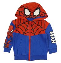 Modro-červená propínací mikina s kapucí - Spider-man George
