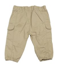 Béžové plátenné cargo cuff nohavice LC Waikiki