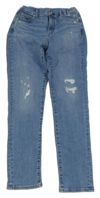 Modré rifle s prošoupáním Uniglo