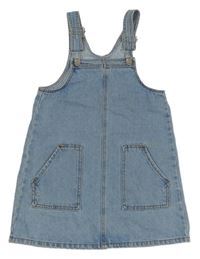 Modré rifľové šaty Manor