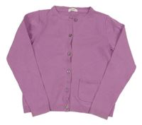 Lila propínací svetr Next