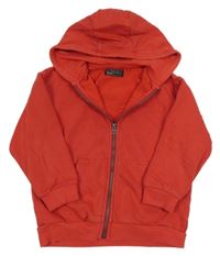 Červená propínací mikina s kapucí Next