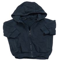 Tmavomodrá prepínaci mikina s kapucňou Next