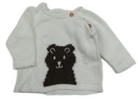 Bílý svetr s medvídkem Matalan