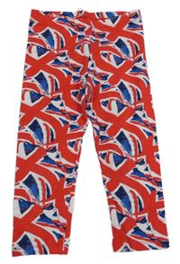 Červené capri legíny so vzorom George