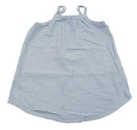 Modro-biele pruhované krepové šaty H&M