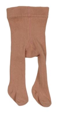 Starorůžové vzorované punčocháče Next 