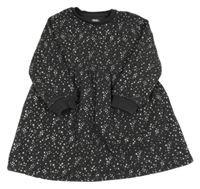 Tmavosivé teplákové šaty s hviezdičkami F&F