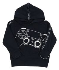 Tmavomodrá mikina s ovladačem a kapucňou STC