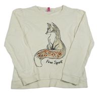 Smotanová mikina s líškou