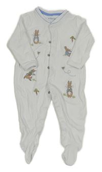 Biely overal s králíčky - Peter Rabbit Jojo Maman Bébé