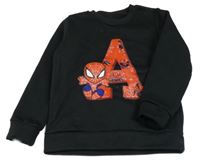 Čierna tepláková mikina so Spider-manem