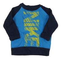 Modro-tmavomodrá mikina s logom Nike