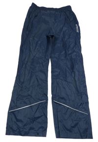 Tmavomodré šušťákové nepromokavé nohavice C&A