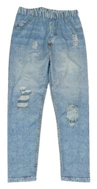 Modré legíny riflového vzhledu SHEIN