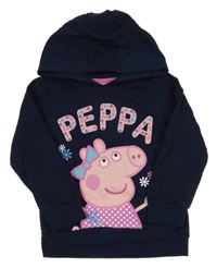 Tmavomodrá mikina s Peppa Pig a kapucí character