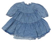 Modré plísňové riflové šaty Next