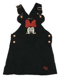 Čierne teplákové šaty s Minnie Disney