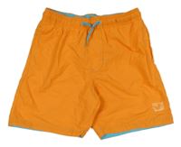 Oranžové plážové kraťasy so surferom MANA