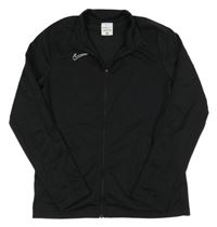 Černá funkční sportovní propínací mikina s logem Nike