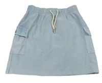 Svetlomodrá tepláková rifľová cargo sukňa River Island