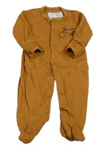 Hnedý overal s bicyklom