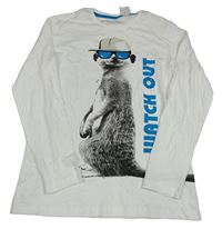 Nové - Biele tričko so surikatou BPC