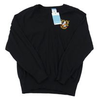 Nové - Čierny sveter s výšivkou