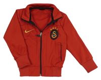 Červená fotbalová propínací mikina - Galatasaray Istanbul Nike
