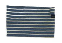 Tmavomodro-béžový pruhovaný nákrčník