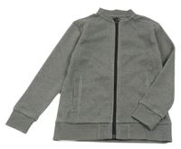 Šedá melírovaná propínací mikina Next