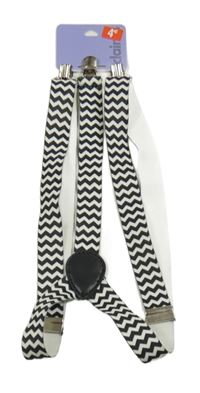 Nové - Černo-bílé vzorované kšandy Claire's