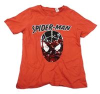 Červené tričko se Spidermanem z překlápěcích flitrů H&M