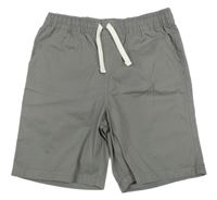 Šedé plátěné kraťasy F&F