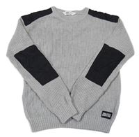 Sivo-čierny sveter H&M