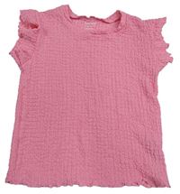 Ružové mačkané tričko zn. Primark