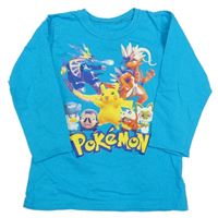 Tyrkysové triko s Pokémony 