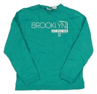 Zelená mikina s nápisom Manguun