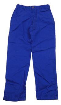 Zafírové plátenné nohavice H&M